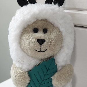 Starbucks Thailand 2022 Official Mini Caterpillar Bearista Bear Keychain Green